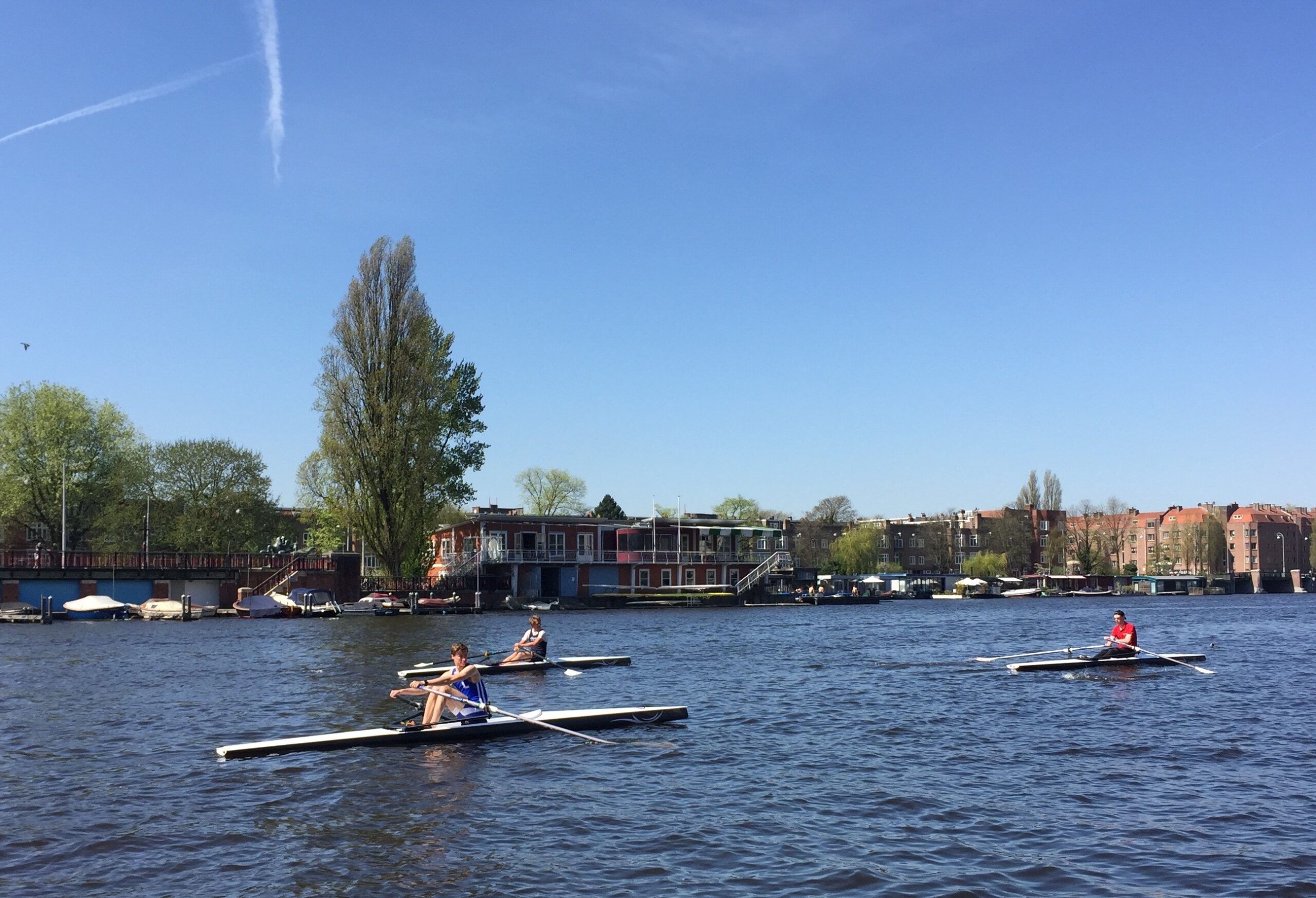 Liteboat, roeiboten bij Roeicentrum Berlagebrug